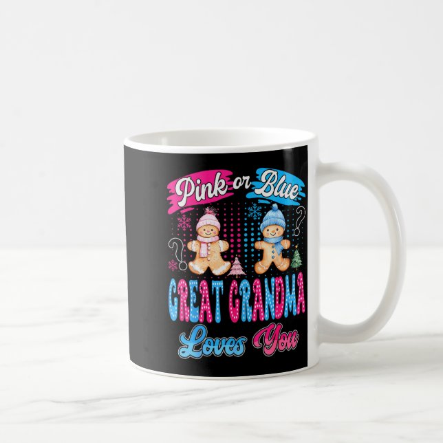 Nk Or Blue Great Grandma Loves You Gingerbread Chr Coffee Mug (Right)