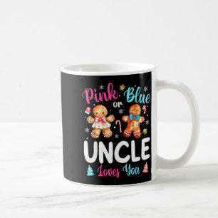 Nk Or Blue Uncle Loves You Gender Reveal Christmas Coffee Mug