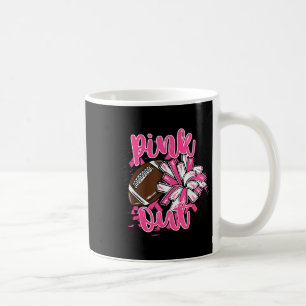 Nk Out Football Breast Cancer Awareness Cheer Mom  Coffee Mug