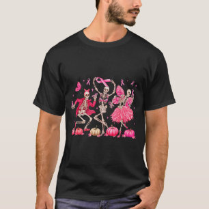 Nk Ribbon Breast Cancer Awareness Skeleton Women M T-Shirt