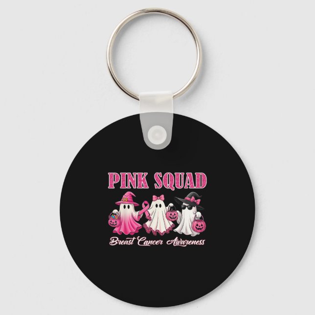 Nk Squad Breast Cancer Awareness Boo For Kids Todd Keychain (Front)