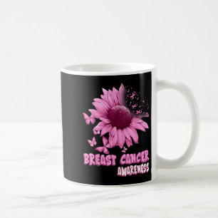 Nk Sunflower Breast Cancer Awareness Ribbon In Oct Coffee Mug