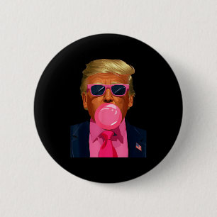 Nk Sungles Trump Bubble Gum 2024 Vote President Fu 2 Inch Round Button