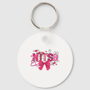 Nk Valentine Nurse Coquette Bow Cuds Favorite  Keychain