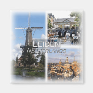 NL0032 Europe, Netherlands, Leiden, fridge Magnet