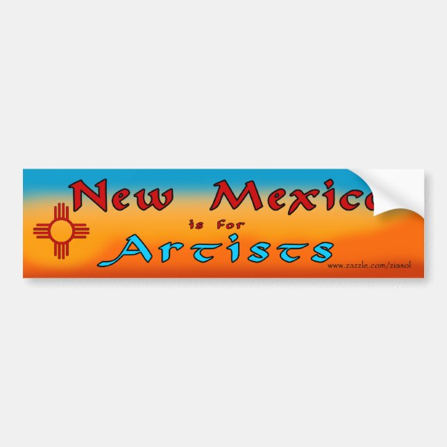 NM is for Artists Bumper Sticker (Front)