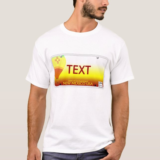 NM License Plate T-Shirt (Front)