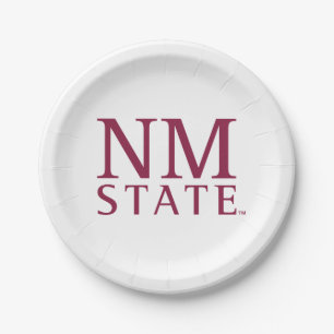 NM State Paper Plate