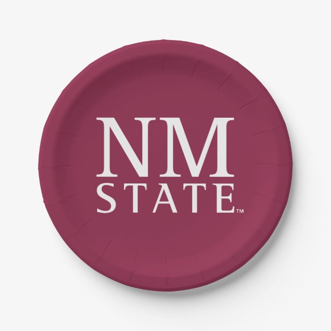 NM State Paper Plate (Front)