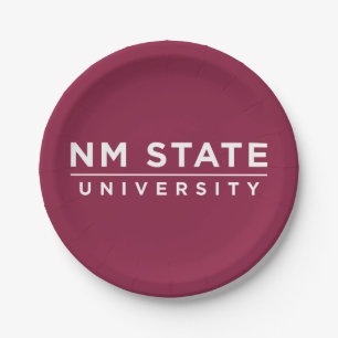 NM State University Paper Plate