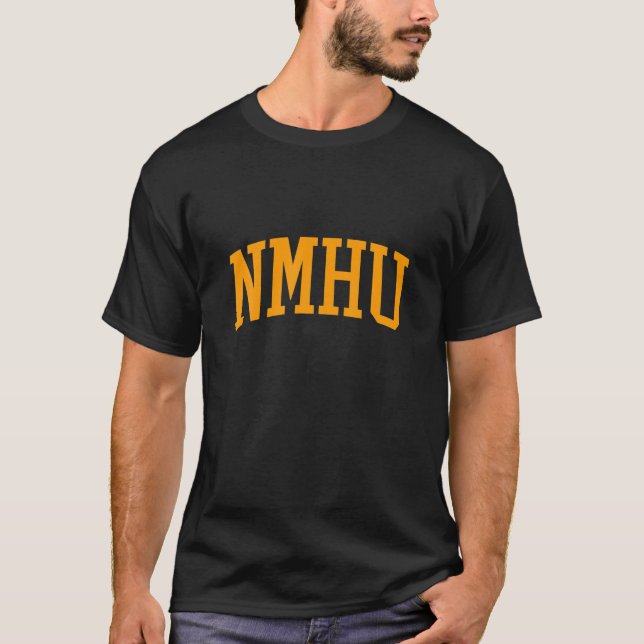 NMHU Arch Vintage Retro University Style T-Shirt (Front)
