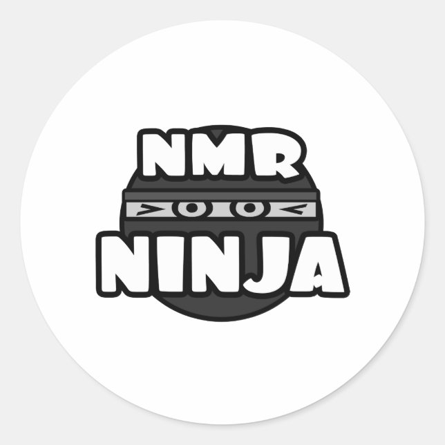 NMR Ninja Classic Round Sticker (Front)