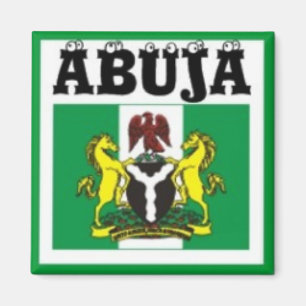 No1 Abuja, Nigeria map T-Shirt And Etc Magnet
