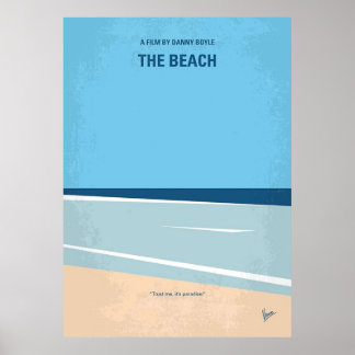 No569 The Beach minimal movie      Poster