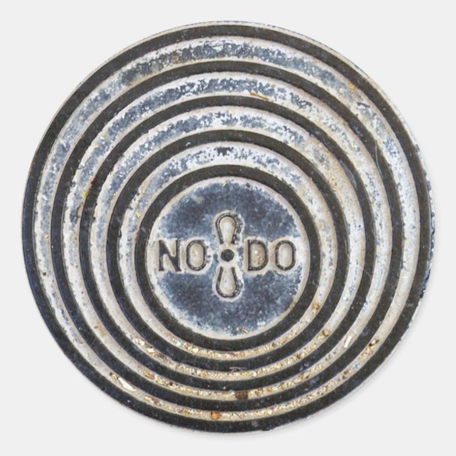 "NO8DO" Sevilla Manhole Cover Sticker (Front)