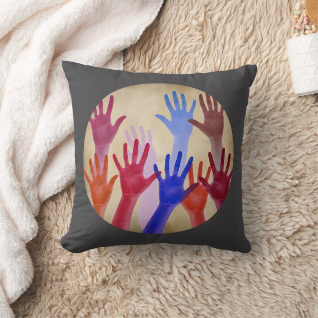  No 02, Movement and unity Throw Pillow (Blanket)