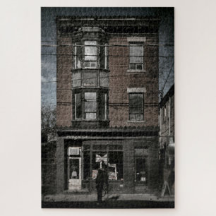 No 1112 Queen St E 2 Old Film Version Jigsaw Puzzle