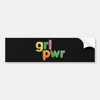 No: 158 GRL PWR bumper sticker from TFDG