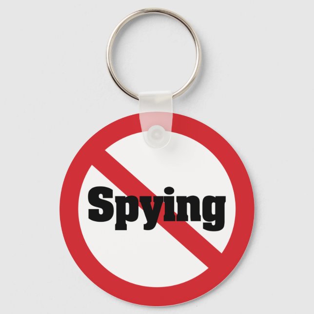 No 1984 Big Brother Spying Keychain (Front)