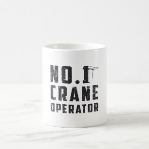 No. 1 Crane Operator Workers Construction Site Coffee Mug