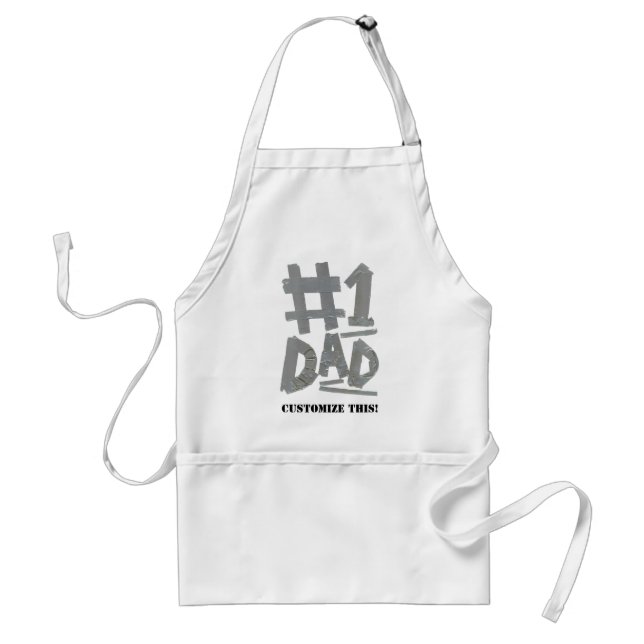 No. 1 Dad Apron (Customizable) (Front)