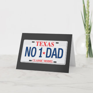 NO. 1 Dad Father's Day card