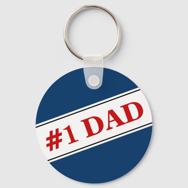No 1 Dad Keychain (Front)