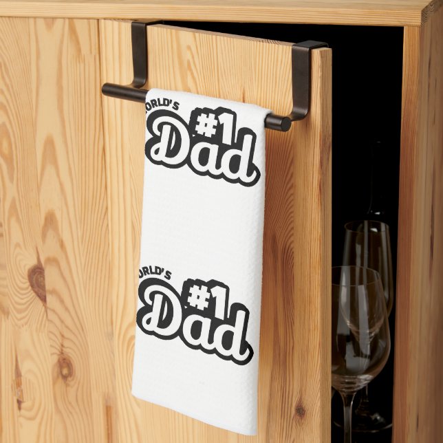 No.1 Dad Kitchen Towel (Thirds Fold)