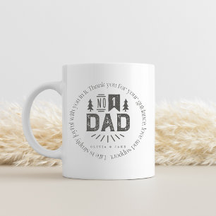No. 1 Dad Vintage Circle Personalized  Custom Name Coffee Mug