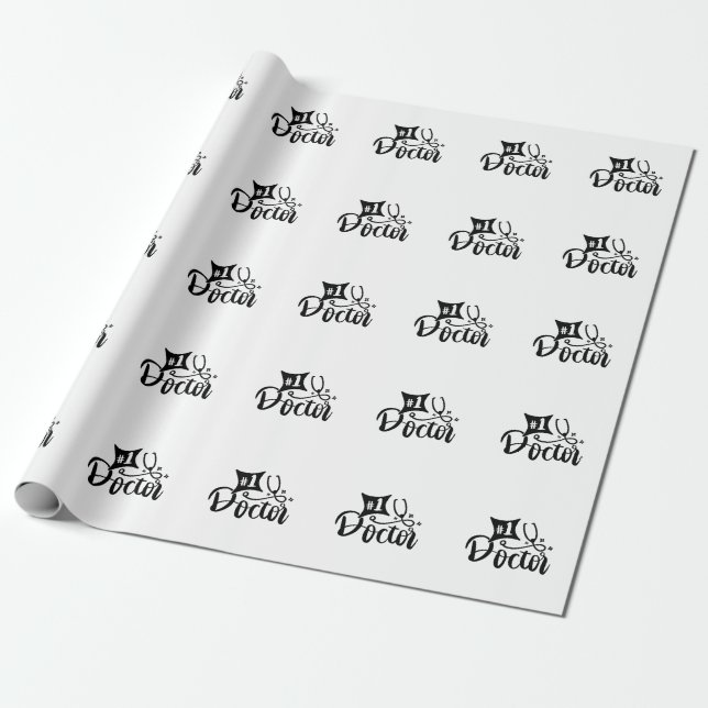 No 1 Doctor  Wrapping Paper (Unrolled)