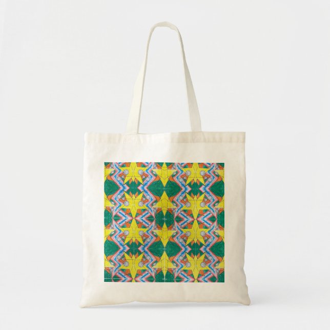 No. 1 Geometric Pattern Design (Team Mosaic) Tote Bag (Front)