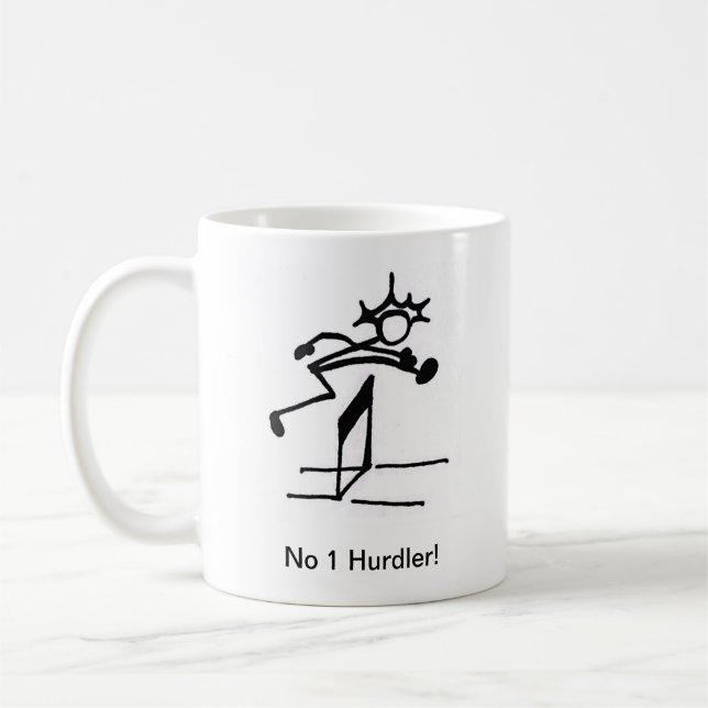 No 1 Hurdler Mug Track and Field (Left)