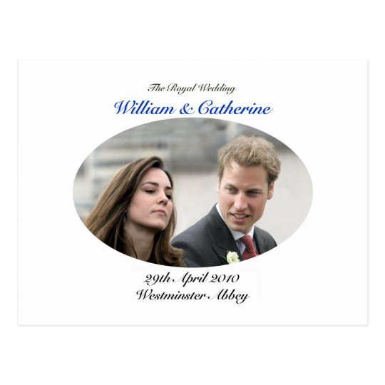 No.1 The Royal Wedding William & Catherine Postcard