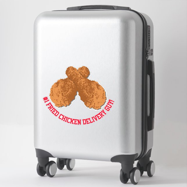 No 1 Top Fried Chicken Takeout Delivery Guy Winner (Suitcase)