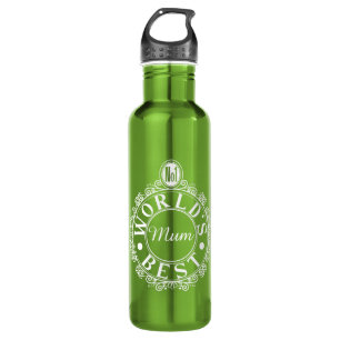 No.1 World’s Best Mom Emblem Classic White Print 710 Ml Water Bottle