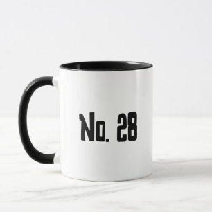 No. 28 emblem mug