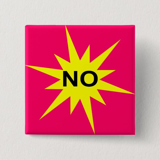 No 2 Inch Square Button (Front)