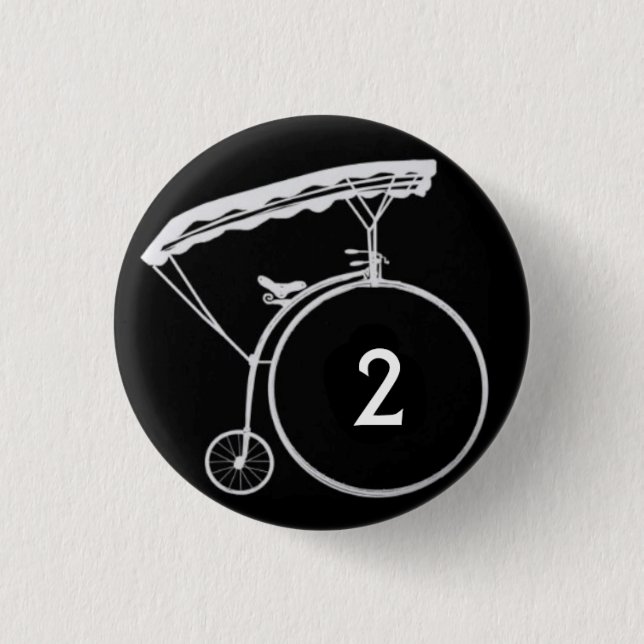 No. 2 Reverse Badge 1 Inch Round Button (Front)