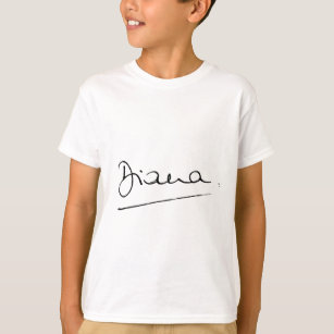 No.34 The signature of Princess Diana. T-Shirt