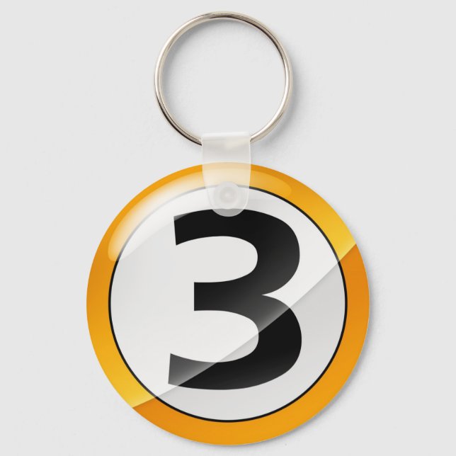 No.3 gold keychain (Front)