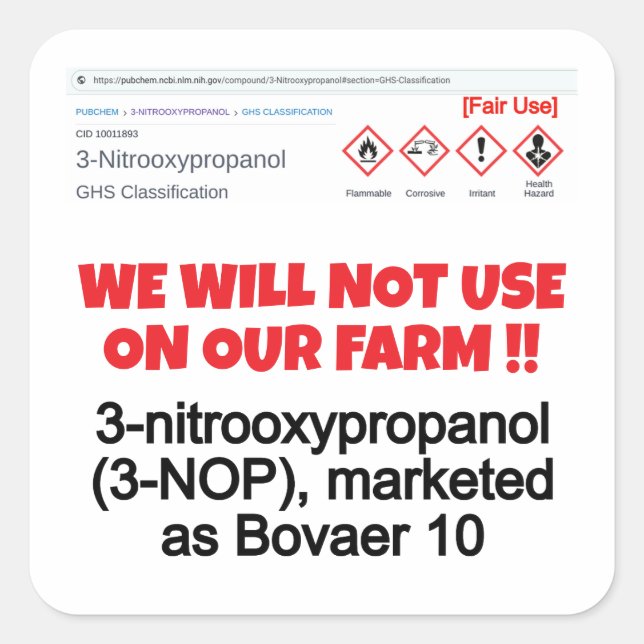 NO 3-NOP by RoseWrites Sticker  (Front)