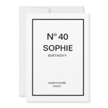 No 40 French Chic 40th Birthday Party