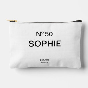 No 50 French Chic 50th Birthday Party Accessory Pouch