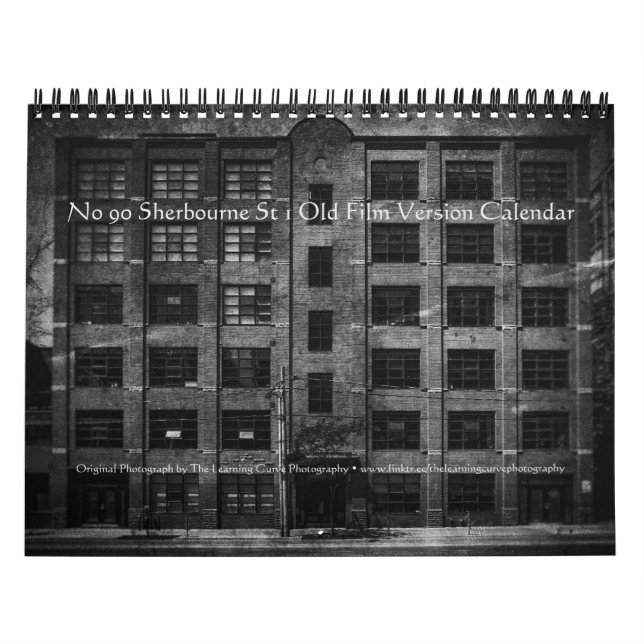 No 90 Sherbourne St 1 Old Film Version Calendar (Cover)