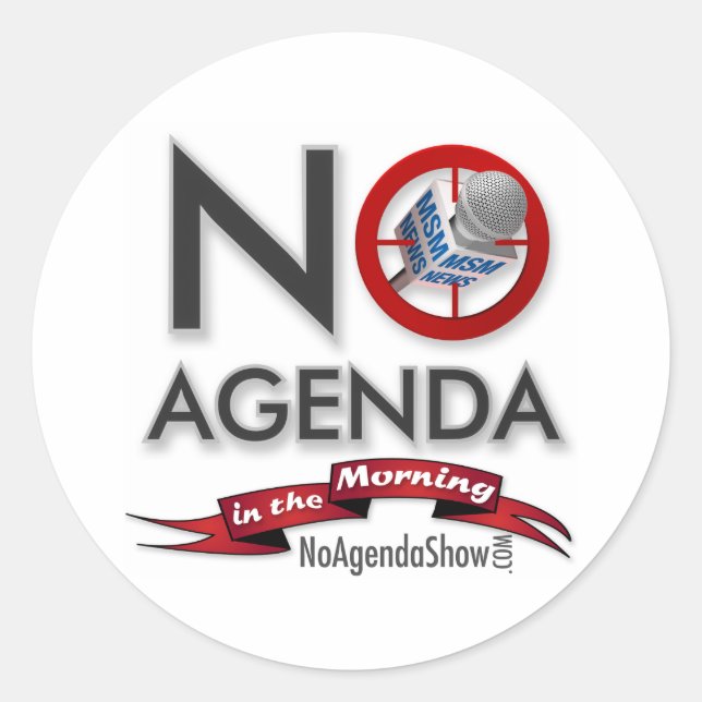 No Agenda Stickers (Front)