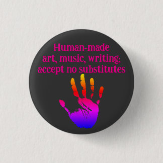 No AI magnet 1 Inch Round Button
