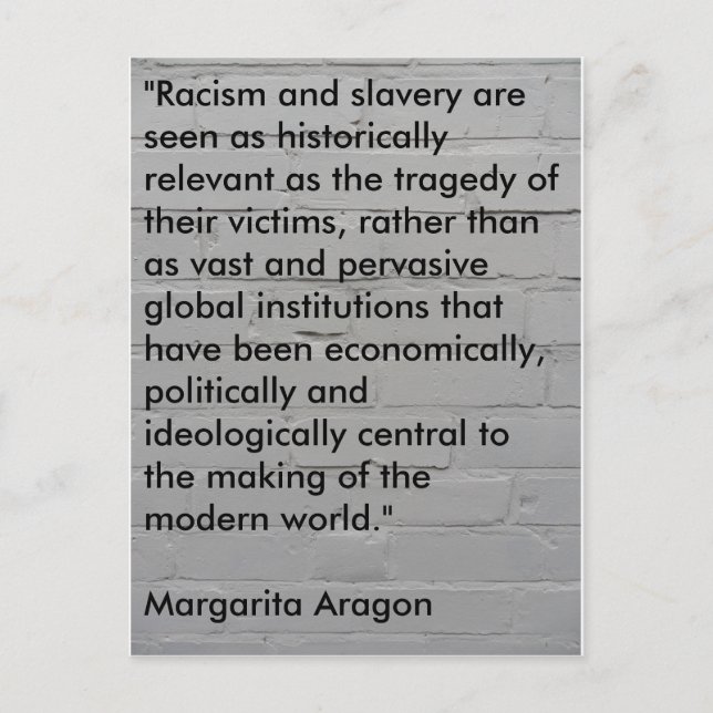 No Alibis – Educating children about racism Postcard (Front)