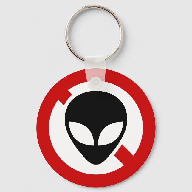 NO ALIENS KEYCHAIN (Front)