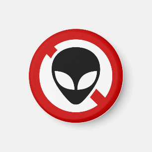NO ALIENS MAGNET