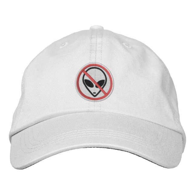 No Aliens Personalized Adjustable Hat (Front)